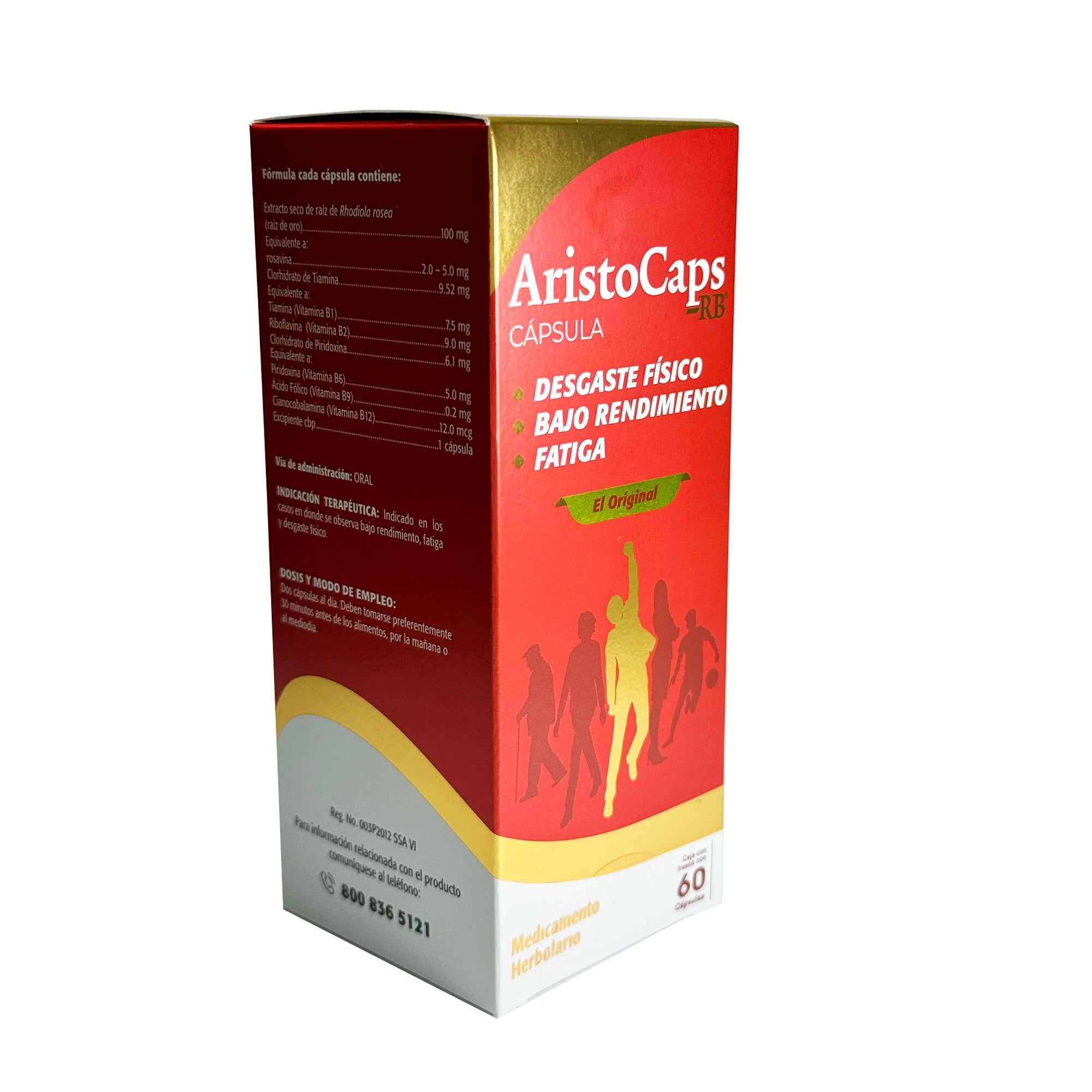 AristoCaps RB 60 Cápsulas | Energía y Adaptación al Estrés con Rhodiola Rosea "EL ORIGINAL"