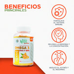 Omega 3 ácidos grasos EPA y DHA 120 Gomitas OUTLET-Suplemento-Olnatura Just