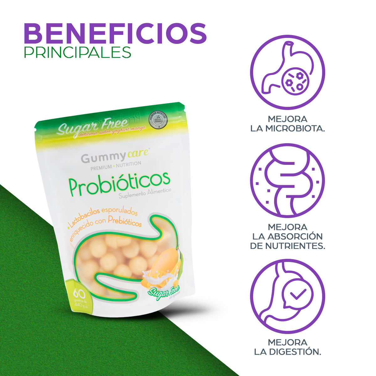 Gomitas de Probióticos Gummy Care SIN AZÚCAR-Olnatura Just