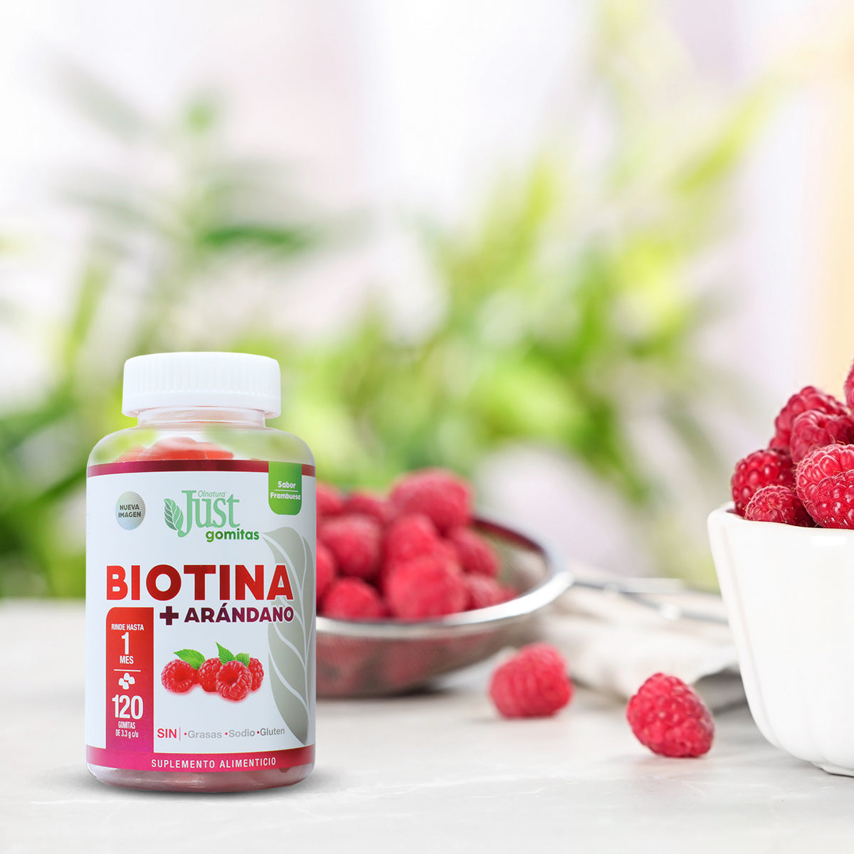 120 Gomitas Biotina + Arándano-Olnatura Just
