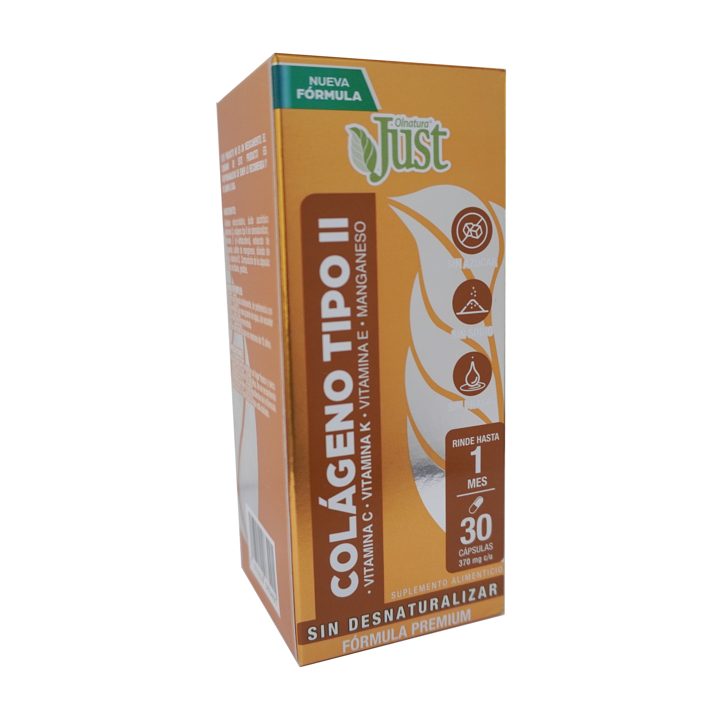 Colágeno Tipo 2 + Vitamina E y Manganeso 30 Cápsulas-Olnatura Just
