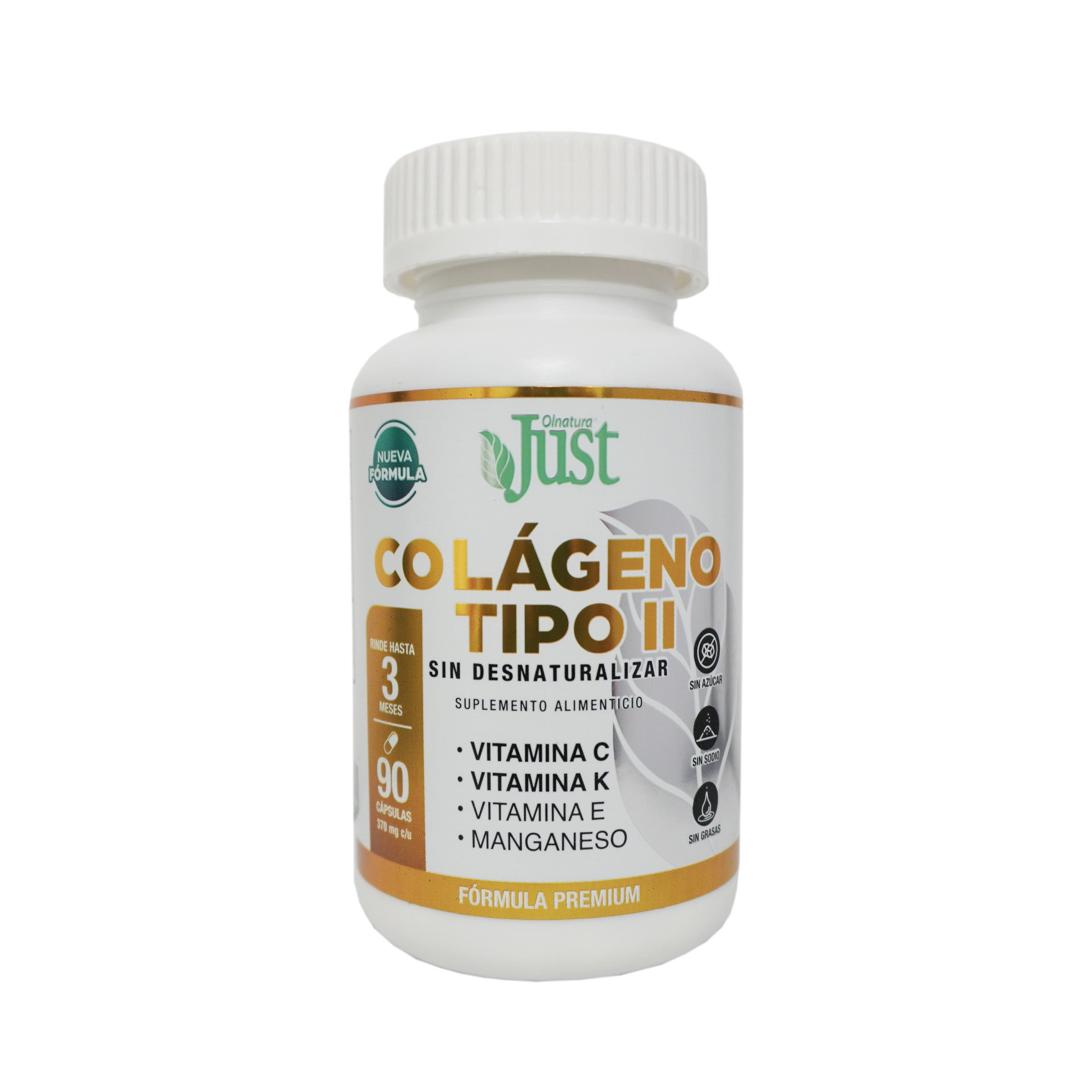 Colágeno Tipo 2 + Vitamina E y Manganeso 90 Cápsulas-Olnatura Just