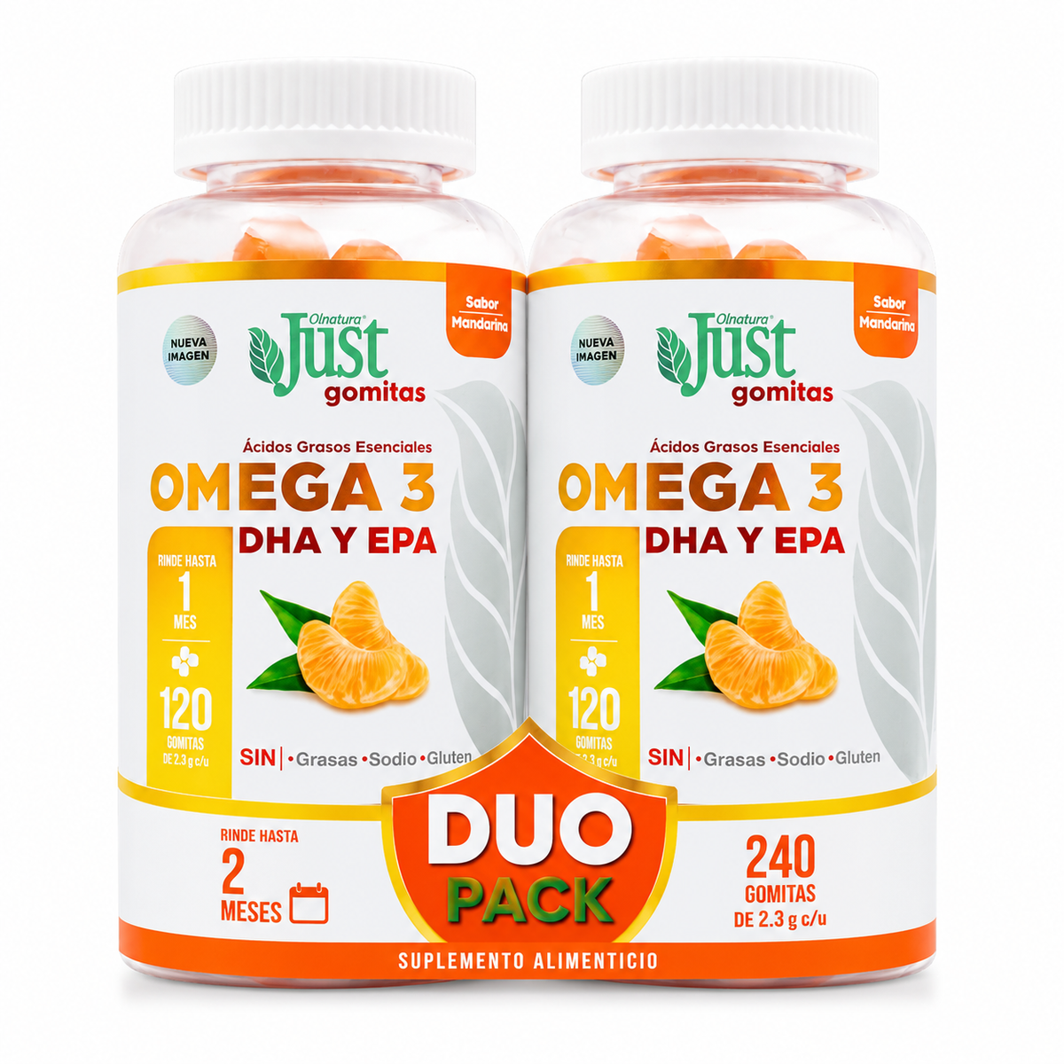 2 Frascos de Omega 3 Epa Y Dha 240 Gomitas