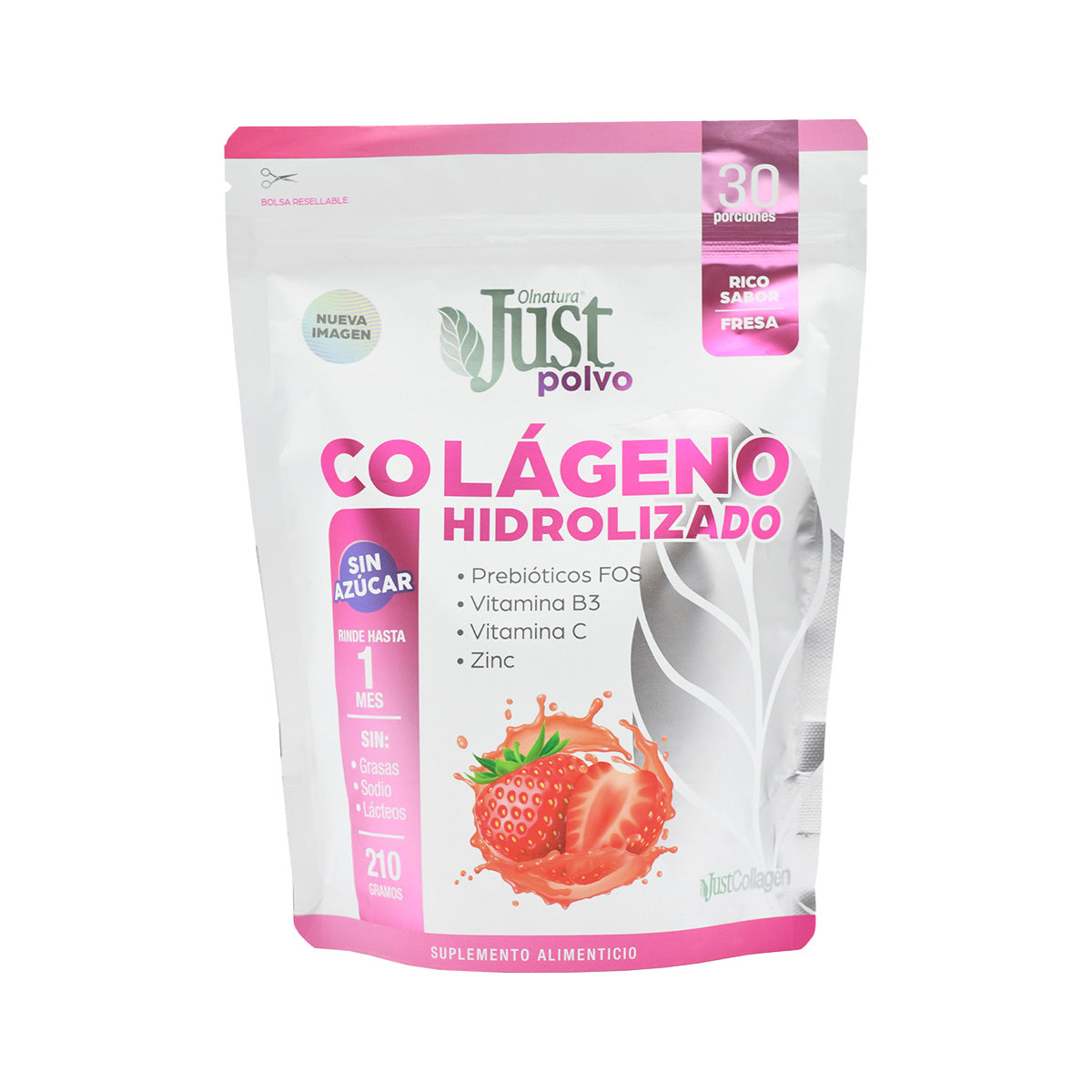 Colágeno Hidrolizado en Polvo 210 gramos SIN AZÚCAR-Olnatura Just