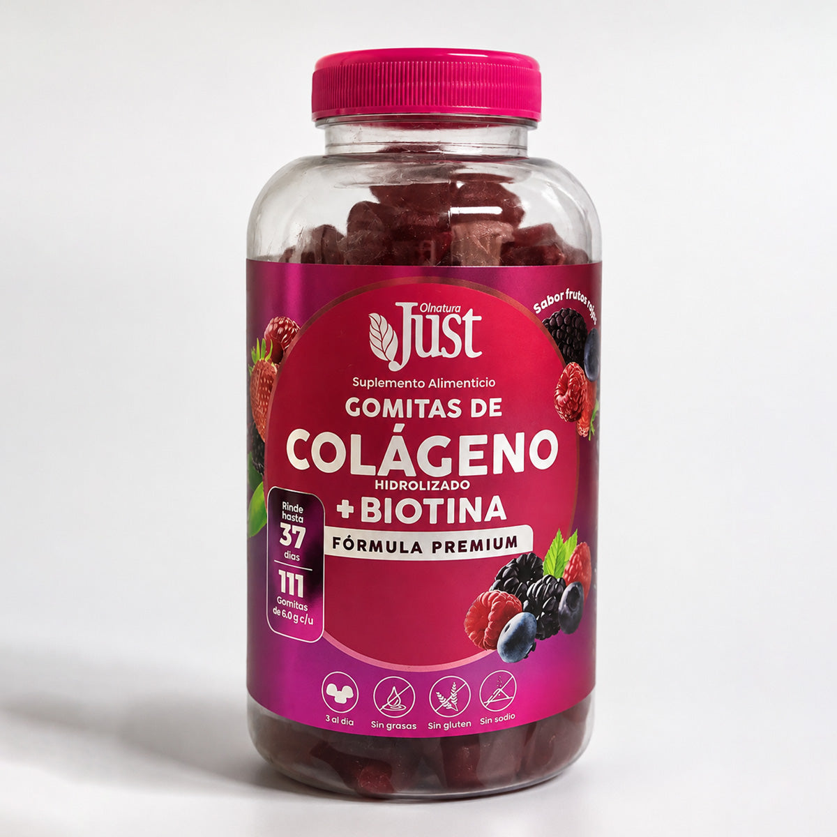 111 Gomitas de Colágeno Hidrolizado 1800 mg