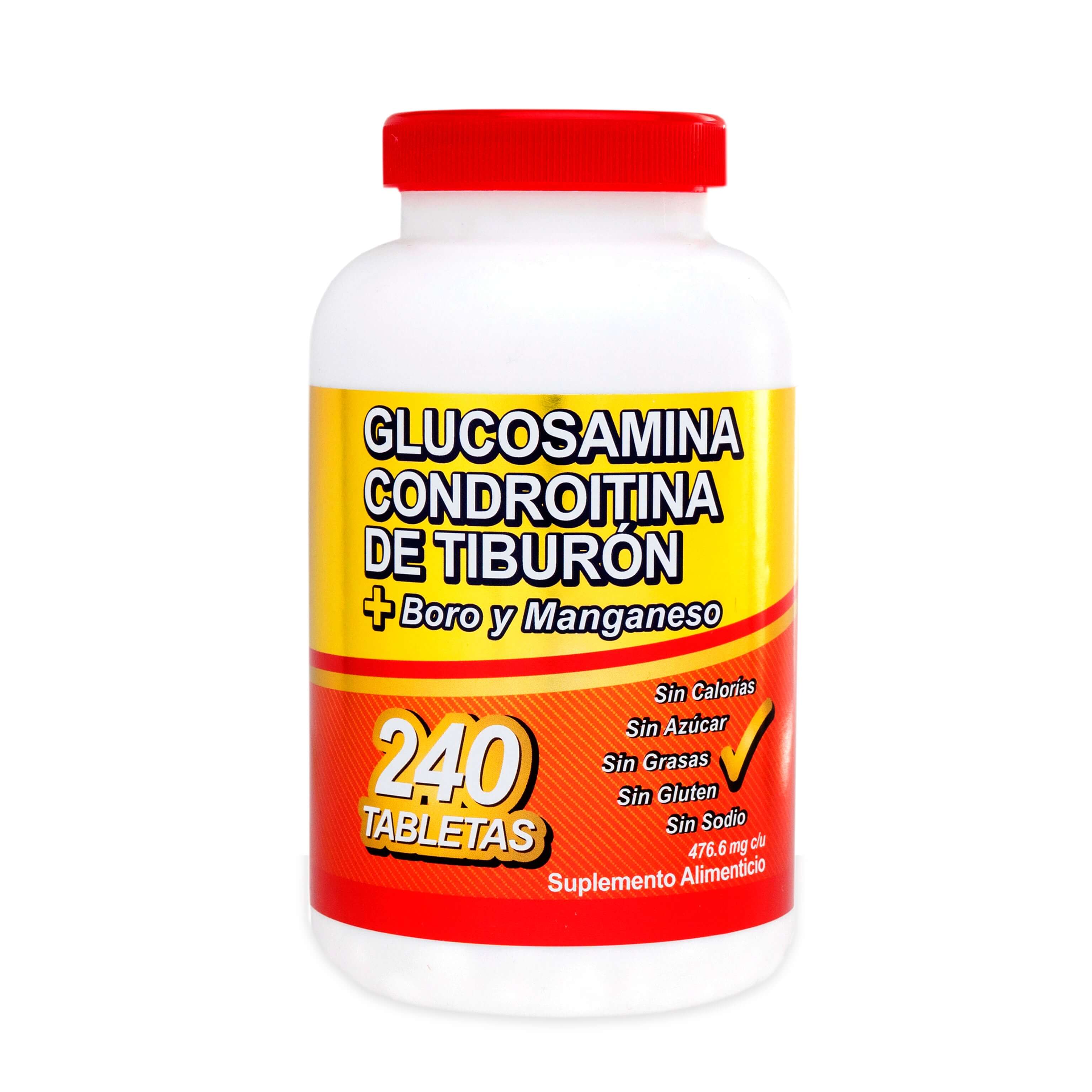 Glucosamina Condroitina de Tiburón + Boro y Manganeso 240 Tabletas-Olnatura Just