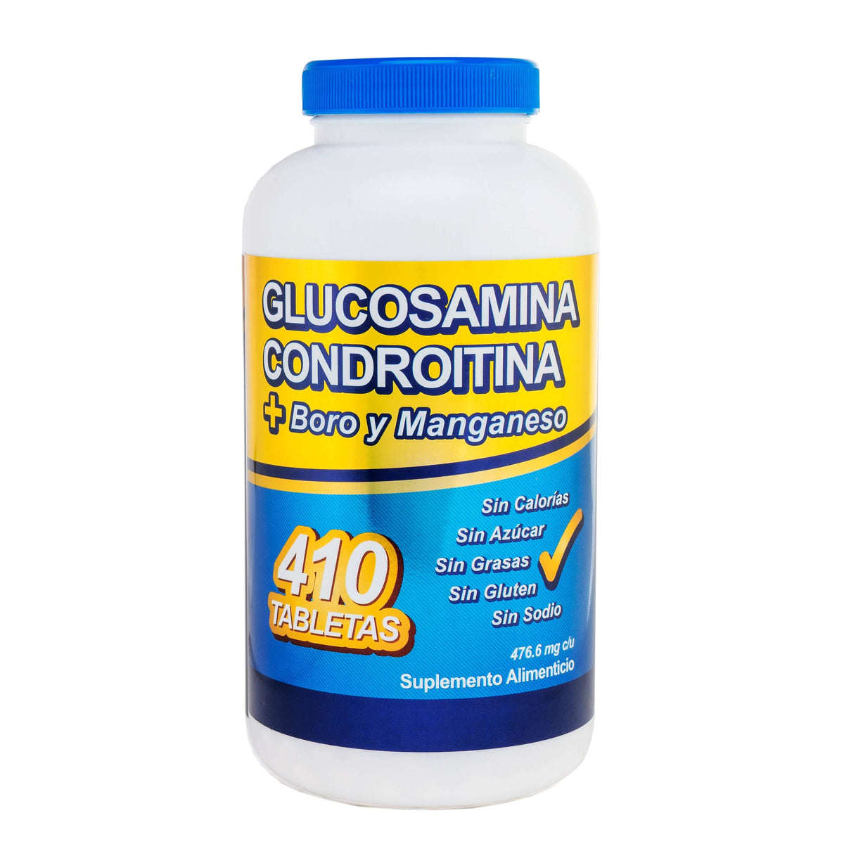Glucosamina Condroitina + Boro y Manganeso 410 Tabletas-Olnatura Just