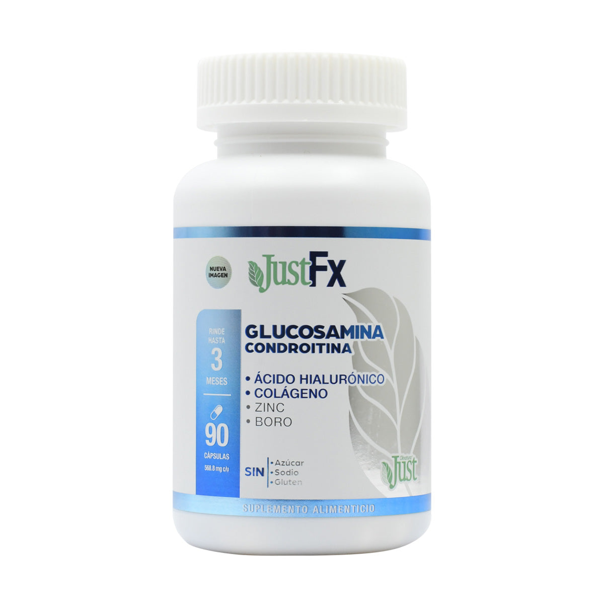 Glucosamina Condroitina JustFx + Colágeno y Zinc 90 Cápsulas-Olnatura Just