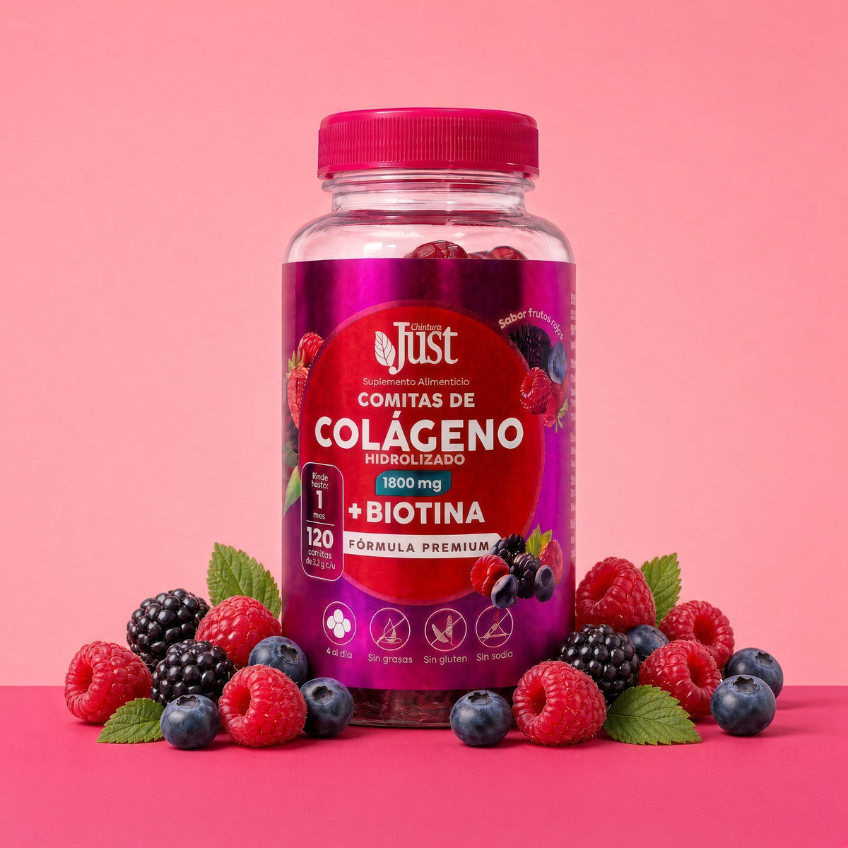 Olnatura Just Colágeno Hidrolizado + Biotina 120 Gomitas