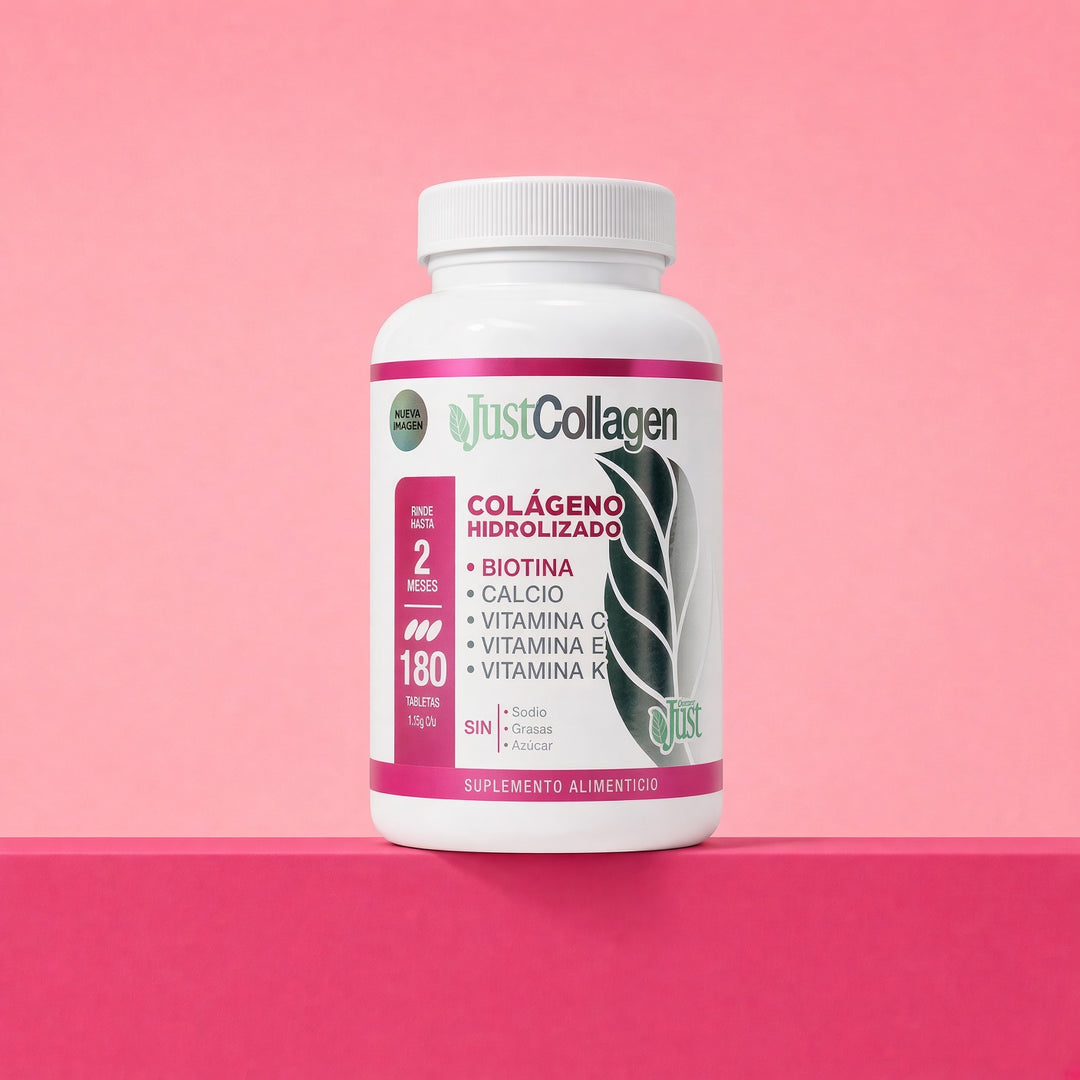 Colágeno Hidrolizado + Biotina - JustCollagen 180 Tabletas 1800 mg